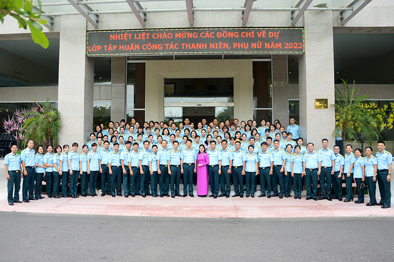 Quân chủng Phòng không - Không quân tập huấn công tác Thanh niên, Phụ nữ năm 2022