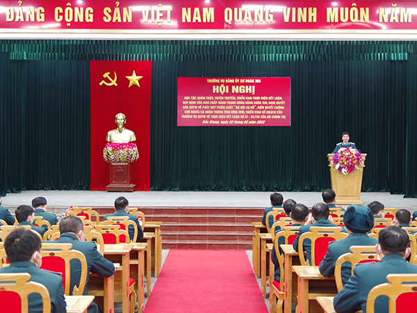 Đảng ủy Sư đoàn 375 tổ chức học tập, quán triệt và triển khai thực hiện kết luận, quy định, nghị quyết của BCH Trung ương Đảng khóa XIII và Quân ủy Trung ương