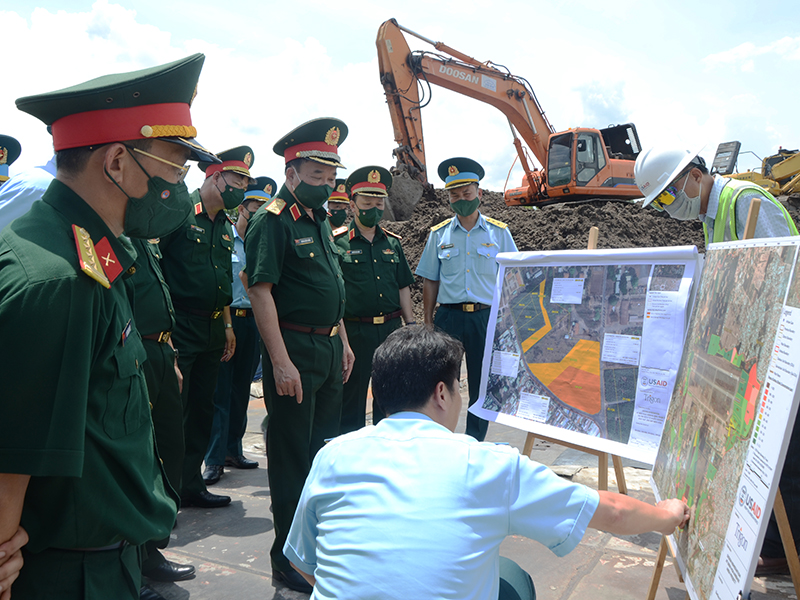 Bộ Quốc phòng kiểm tra Dự án xử lý ô nhiễm dioxin khu vực Sân bay Biên Hòa