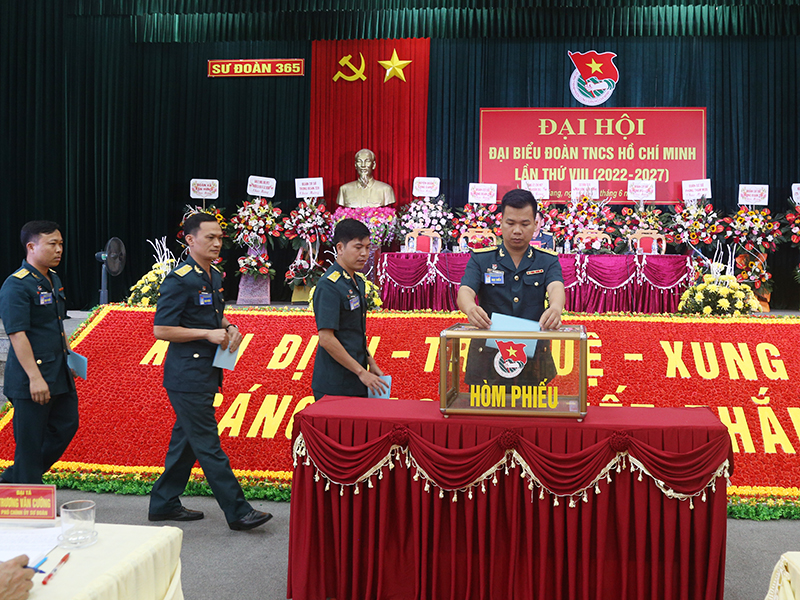 Sư đoàn 365 tổ chức Đại hội đại biểu Đoàn TNCS Hồ Chí Minh lần thứ VIII (2022-2027)