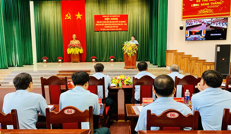 Đảng ủy Sư đoàn 375 tổng kết 10 năm thực hiện Nghị quyết 765 của Quân ủy Trung ương