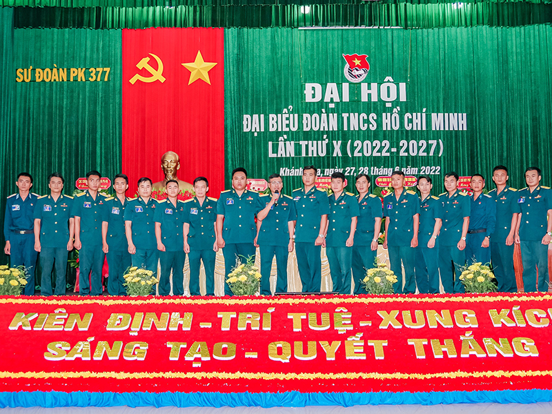 Sư đoàn 377 tổ chức Đại hội đại biểu Đoàn TNCS Hồ Chí Minh lần thứ X
