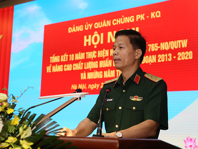 Đảng ủy Quân chủng PK-KQ tổng kết 10 năm thực hiện Nghị quyết số 765 của Quân ủy Trung ương