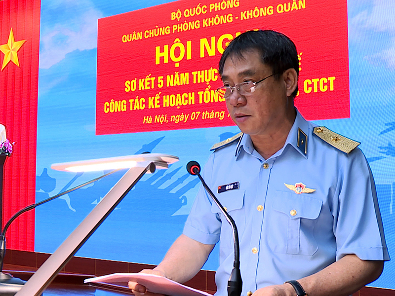 Quân chủng Phòng không - Không quân sơ kết 5 năm thực hiện Quy chế Công tác kế hoạch tổng hợp về công tác đảng, công tác chính trị trong QĐND Việt Nam