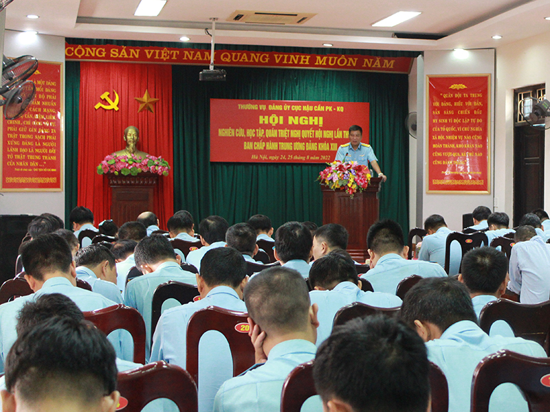 Các cơ quan, đơn vị trong Quân chủng PK-KQ tổ chức học tập, quán triệt Nghị quyết Hội nghị lần thứ năm Ban chấp hành Trung ương Đảng khóa XIII