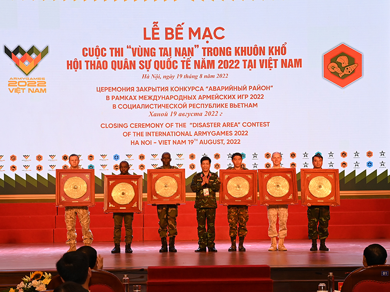 Bế mạc Cuộc thi “Vùng tai nạn” trong khuôn khổ Hội thao Quân sự quốc tế năm 2022 tại Việt Nam