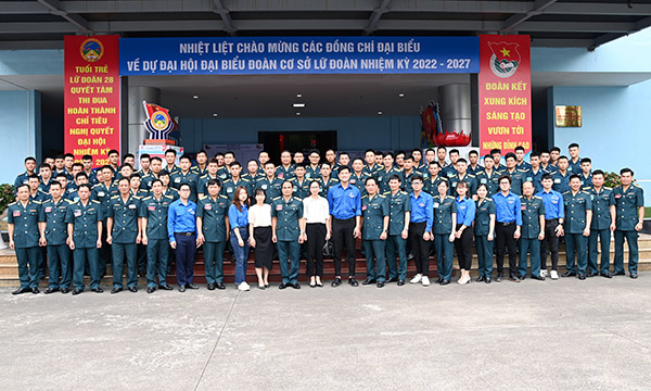 Đoàn cơ sở Lữ đoàn 28 tổ chức Đại hội đại biểu nhiệm kỳ 2022-2027