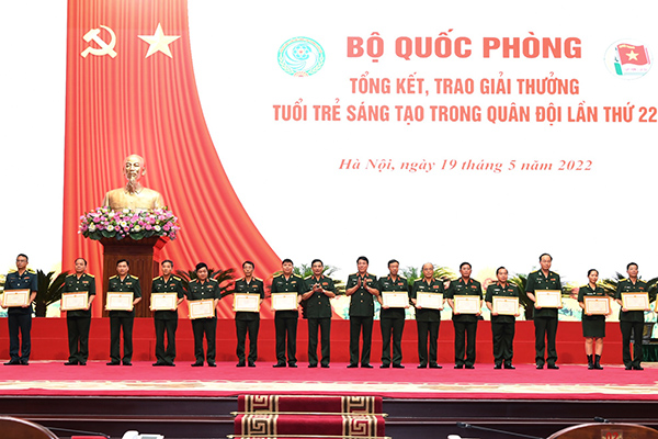 Bộ Quốc phòng tổng kết, trao Giải thưởng “Tuổi trẻ sáng tạo” trong Quân đội lần thứ 22