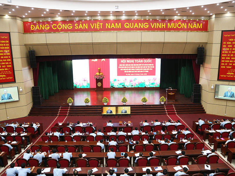 Hội nghị toàn quốc quán triệt, triển khai thực hiện Nghị quyết 66-NQ/TW và Nghị quyết 68-NQ/TW của Bộ chính trị