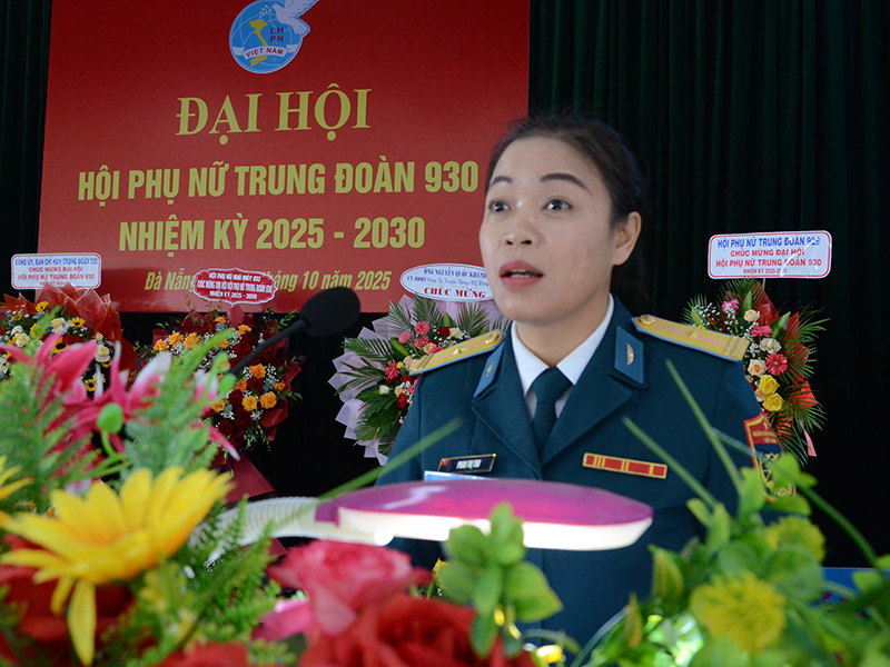 Hội Phụ nữ Trung đoàn 930 tổ chức Đại hội nhiệm kỳ 2025 - 2030