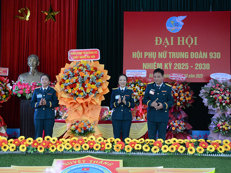 Hội Phụ nữ Trung đoàn 930 tổ chức Đại hội nhiệm kỳ 2025 - 2030