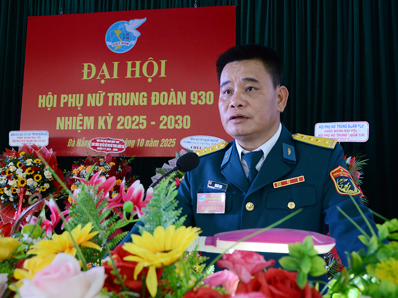 Hội Phụ nữ Trung đoàn 930 tổ chức Đại hội nhiệm kỳ 2025 - 2030