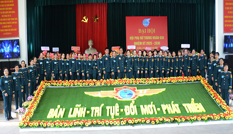 Hội Phụ nữ Trung đoàn 930 tổ chức Đại hội nhiệm kỳ 2025 - 2030