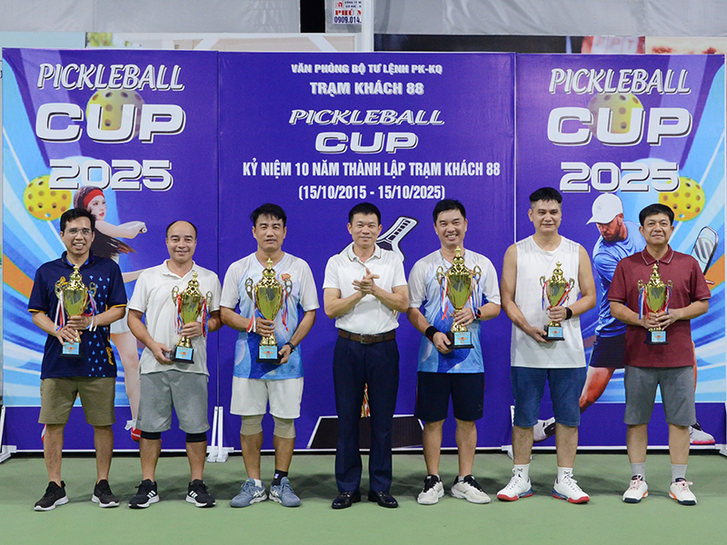Trạm 88 tổ chức giải Pickleball chào mừng kỷ niệm 10 năm ngày thành lập