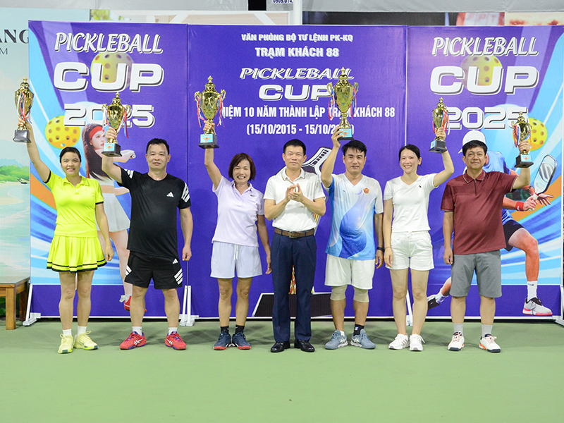 Trạm 88 tổ chức giải Pickleball chào mừng kỷ niệm 10 năm ngày thành lập