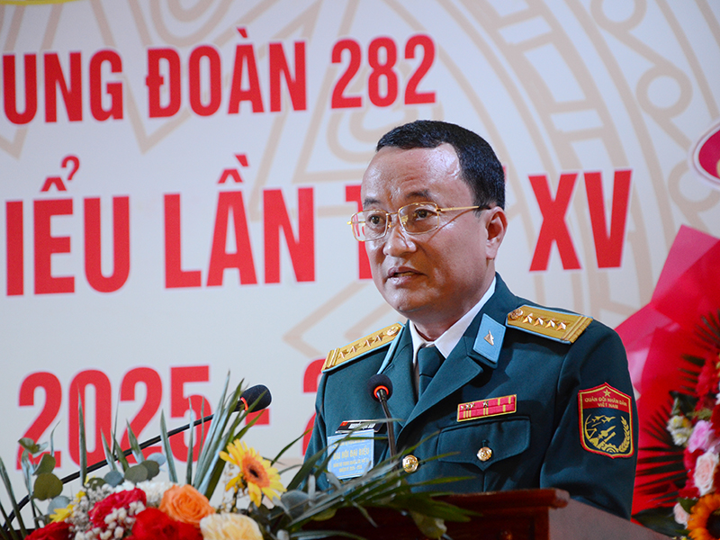 Đảng bộ Trung đoàn 282 Đại hội đại biểu lần thứ XV, nhiệm kỳ 2025 - 2030