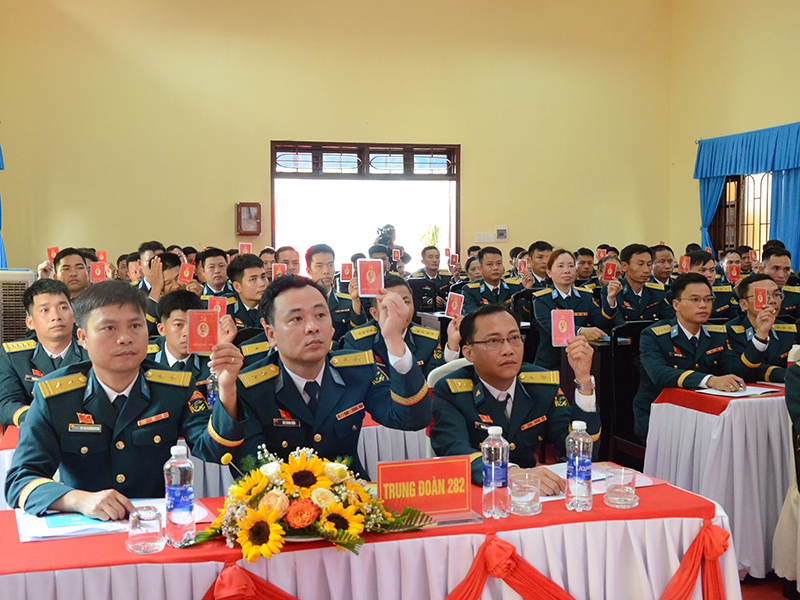 Đảng bộ Trung đoàn 282 Đại hội đại biểu lần thứ XV, nhiệm kỳ 2025 - 2030