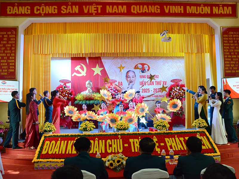 Đảng bộ Trung đoàn 282 Đại hội đại biểu lần thứ XV, nhiệm kỳ 2025 - 2030