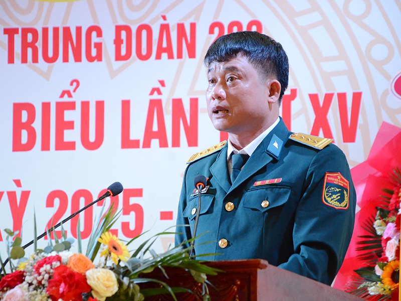 Đảng bộ Trung đoàn 282 Đại hội đại biểu lần thứ XV, nhiệm kỳ 2025 - 2030