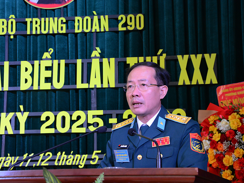 Đảng bộ Trung đoàn 290 tổ chức thành công Đại hội đại biểu lần thứ XXX, nhiệm kỳ 2025 - 2030