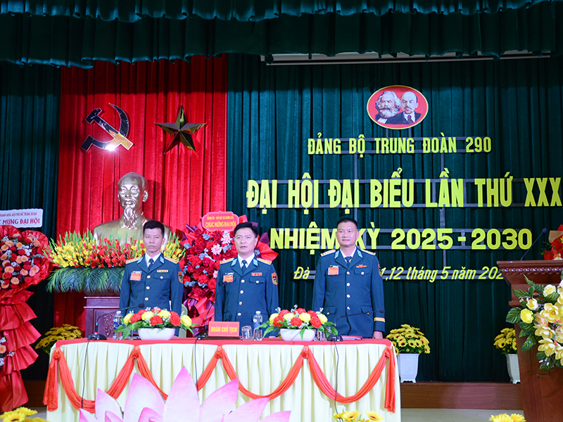 Đảng bộ Trung đoàn 290 tổ chức thành công Đại hội đại biểu lần thứ XXX, nhiệm kỳ 2025 - 2030