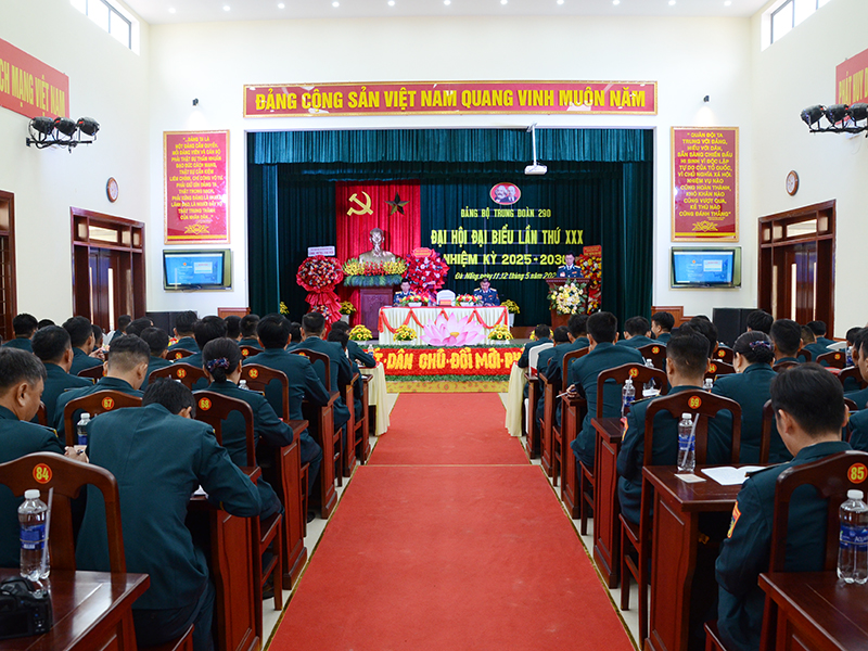 Đảng bộ Trung đoàn 290 tổ chức thành công Đại hội đại biểu lần thứ XXX, nhiệm kỳ 2025 - 2030