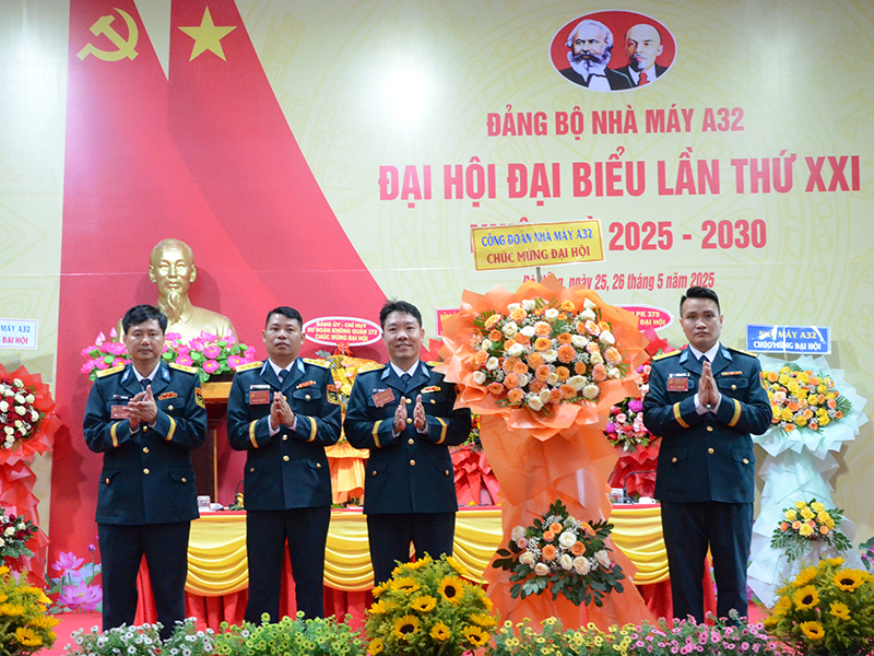 Đảng bộ Nhà máy A32 tổ chức Đại hội đại biểu nhiệm kỳ 2025-2030