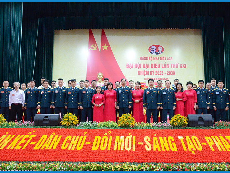 Đảng bộ Nhà máy A32 tổ chức Đại hội đại biểu nhiệm kỳ 2025-2030
