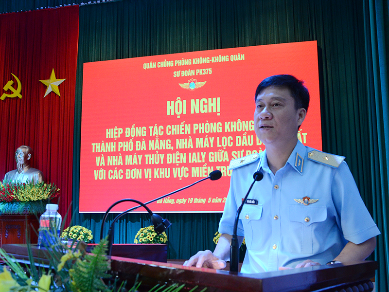 Hội nghị hiệp đồng tác chiến phòng không giữa Sư đoàn 375 với các đơn vị khu vực miền Trung - Tây Nguyên