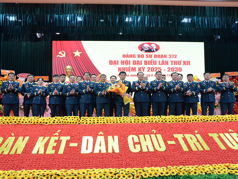 Đảng bộ Sư đoàn 372 tổ chức thành công Đại hội đại biểu lần thứ XII, nhiệm kỳ 2025 - 2030