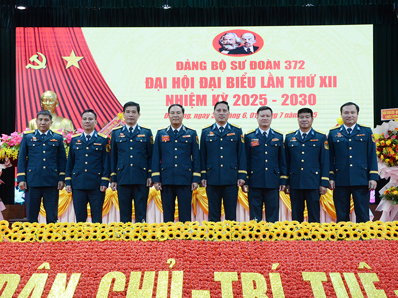 Đảng bộ Sư đoàn 372 tổ chức thành công Đại hội đại biểu lần thứ XII, nhiệm kỳ 2025 - 2030