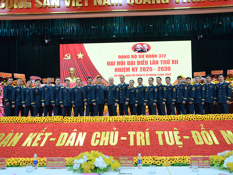 Đảng bộ Sư đoàn 372 tổ chức thành công Đại hội đại biểu lần thứ XII, nhiệm kỳ 2025 - 2030