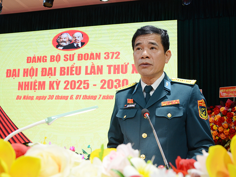 Đảng bộ Sư đoàn 372 tổ chức thành công Đại hội đại biểu lần thứ XII, nhiệm kỳ 2025 - 2030