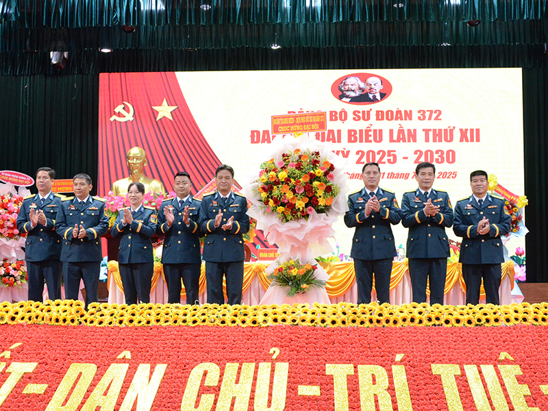 Đảng bộ Sư đoàn 372 tổ chức thành công Đại hội đại biểu lần thứ XII, nhiệm kỳ 2025 - 2030