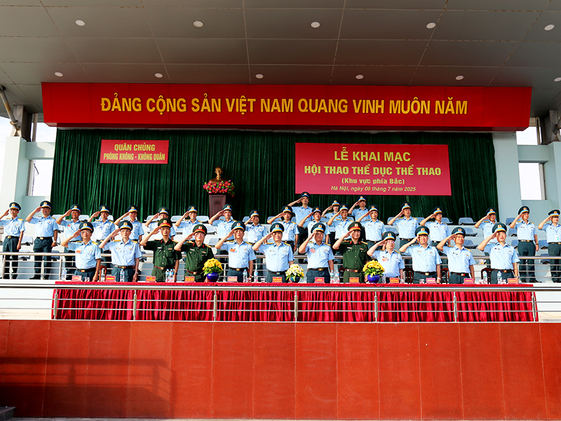 Quân chủng Phòng không - Không quân khai mạc Hội thao Thể dục, thể thao khu vực phía Bắc năm 2025