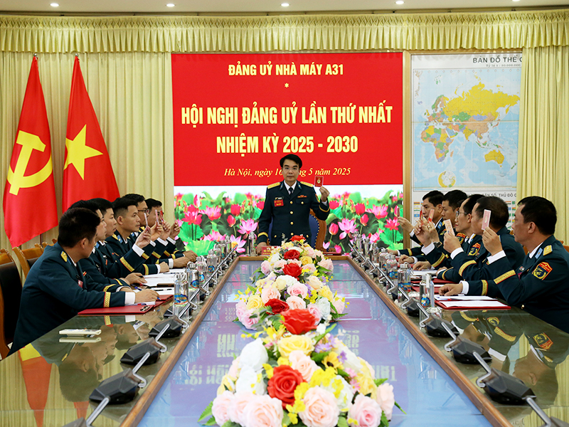 Đảng bộ Nhà máy A31 tổ chức thành công Đại hội đại biểu lần thứ XXIII