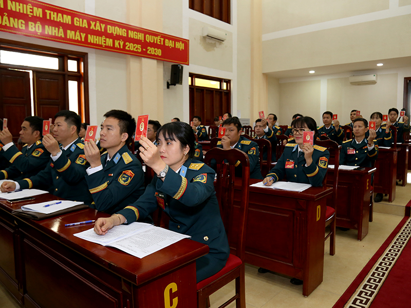 Đảng bộ Nhà máy A31 tổ chức thành công Đại hội đại biểu lần thứ XXIII