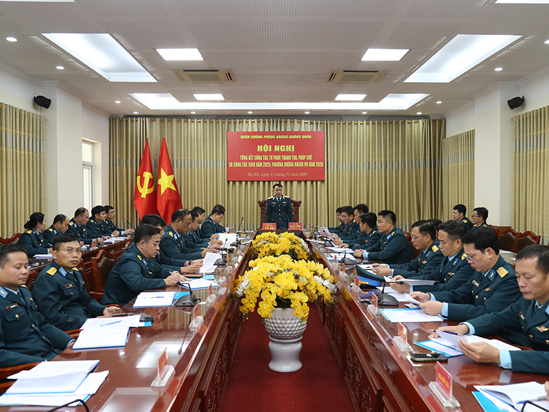 Quân chủng Phòng không - Không quân tổng kết công tác Tư pháp, Thanh tra, Pháp chế và công tác 1389 năm 2025, phương hướng nhiệm vụ năm 2026