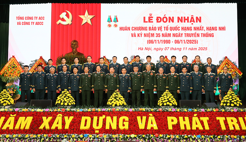 Tổng Công ty ACC và Công ty ADCC kỷ niệm 35 năm Ngày truyền thống và đón nhận Huân chương Bảo vệ Tổ quốc hạng Nhất, Nhì