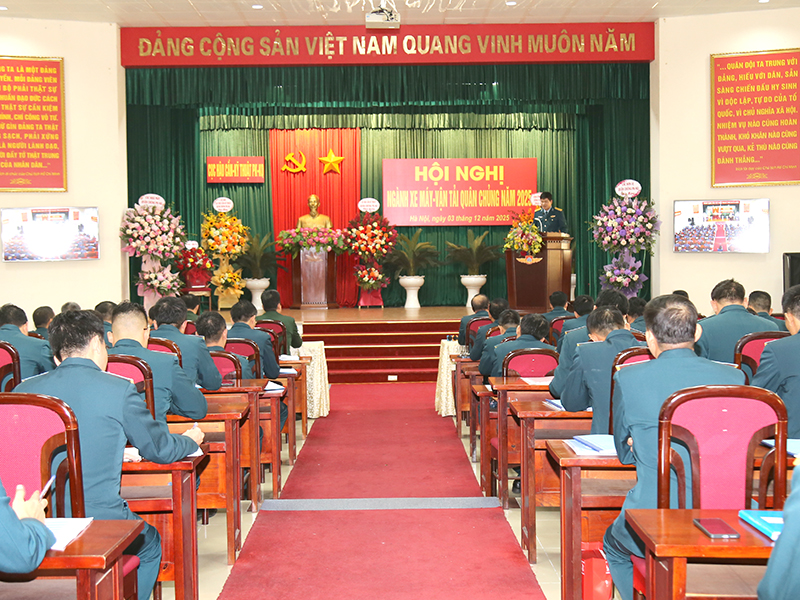 Cục Hậu cần - Kỹ thuật Quân chủng Phòng không - Không quân tổ chức Hội nghị tập huấn công tác Xe máy - vận tải năm 2025