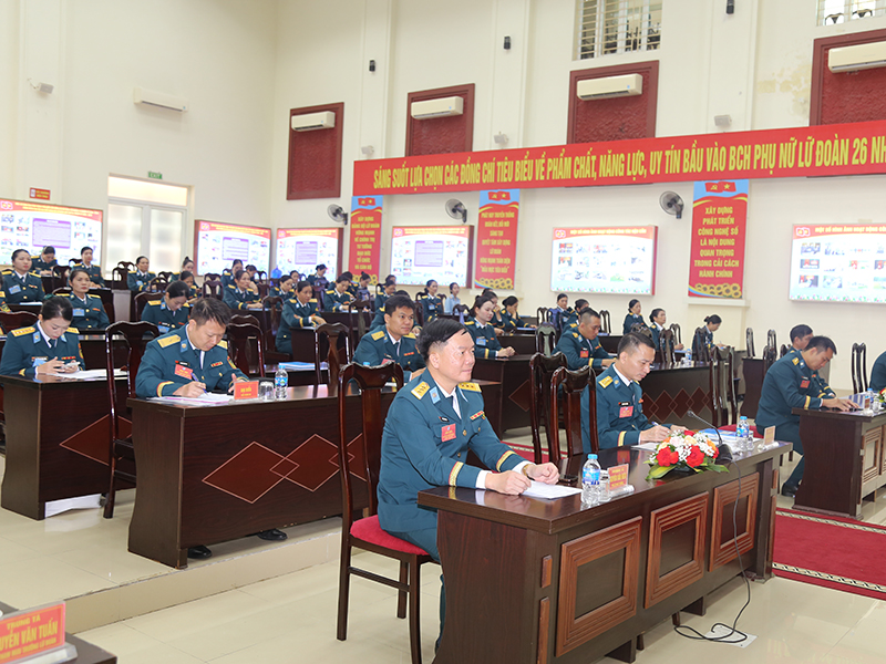 Đại hội đại biểu Hội phụ nữ Lữ đoàn Thông tin 26 thành công tốt đẹp
