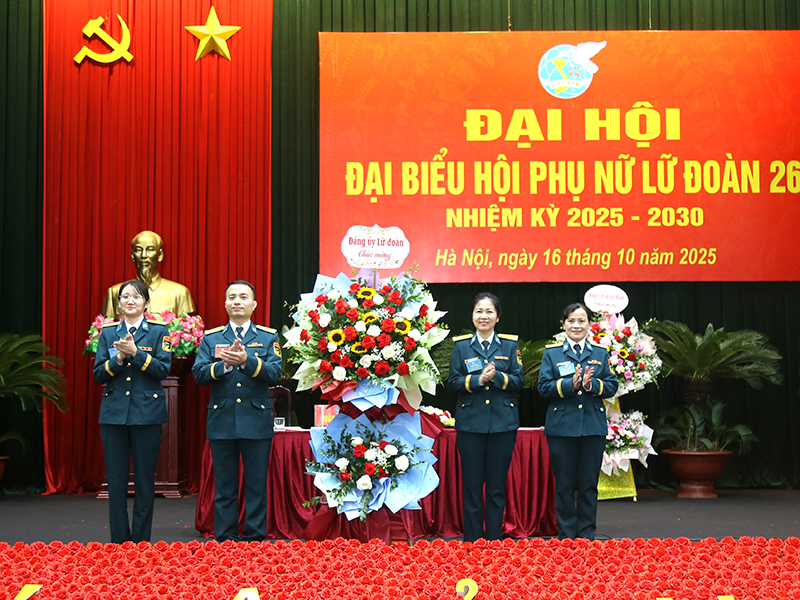 Đại hội đại biểu Hội phụ nữ Lữ đoàn Thông tin 26 thành công tốt đẹp