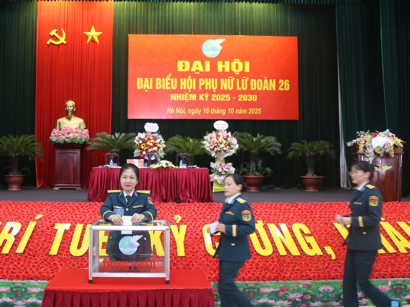 Đại hội đại biểu Hội phụ nữ Lữ đoàn Thông tin 26 thành công tốt đẹp