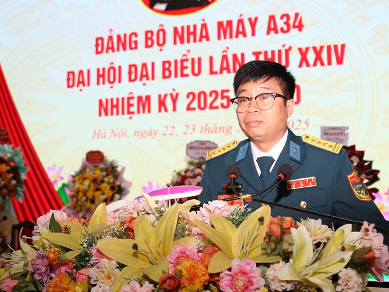 Đảng bộ Nhà máy A34 lãnh đạo đẩy mạnh công tác nghiên cứu và sản xuất vật tư bằng công nghệ mới