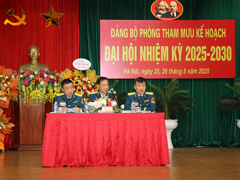 Đảng bộ Phòng Tham mưu Kế hoạch tổ chức thành công Đại hội nhiệm kỳ 2025 - 2030