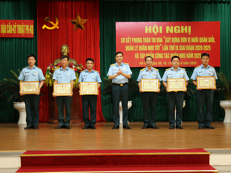 Quân chủng Phòng không - Không quân sơ kết Phong trào Thi đua “Xây dựng đơn vị nuôi quân giỏi, quản lý quân nhu tốt”, giai đoạn 2020 - 2025 và tập huấn công tác Quân nhu năm 2025