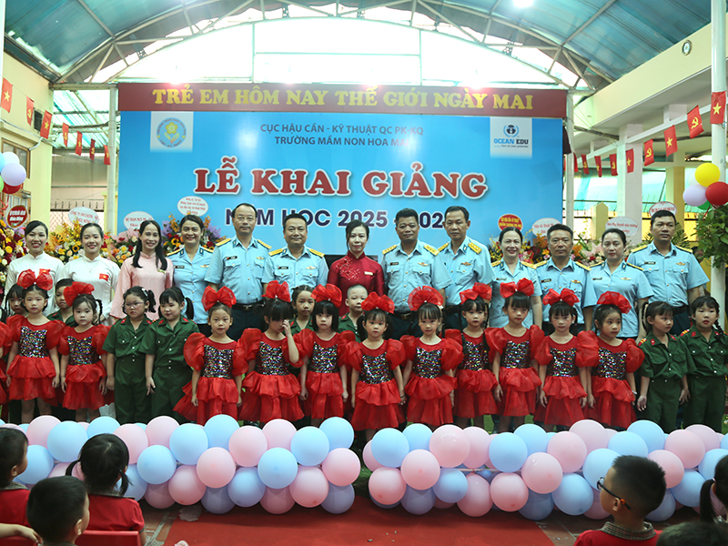 Trường Mầm non Hoa Mai khai giảng năm học mới 2025-2026