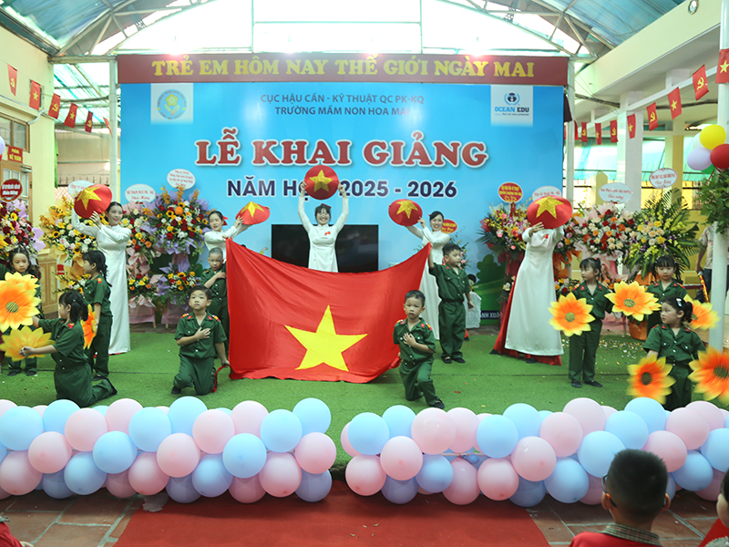 Trường Mầm non Hoa Mai khai giảng năm học mới 2025-2026