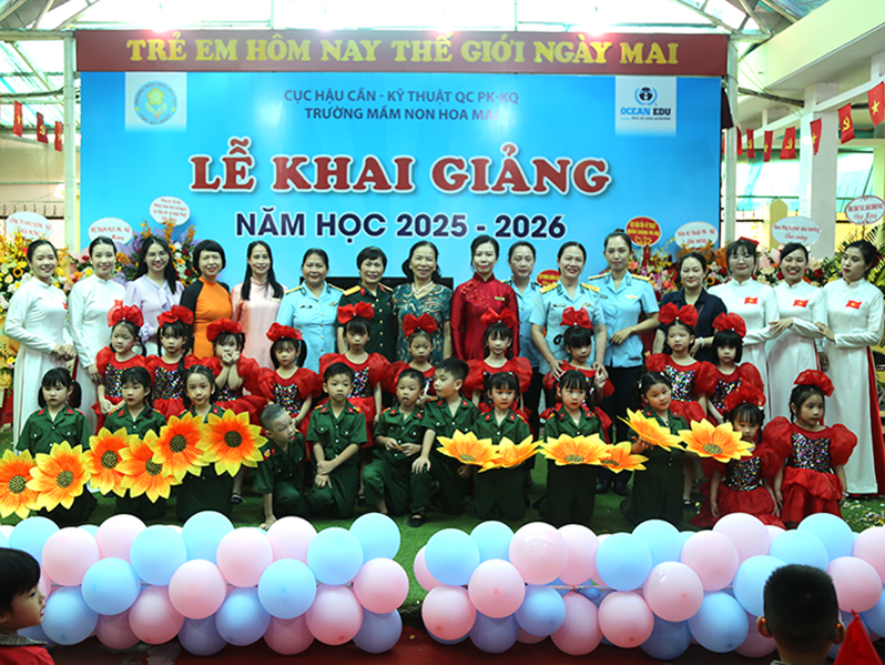 Trường Mầm non Hoa Mai khai giảng năm học mới 2025-2026