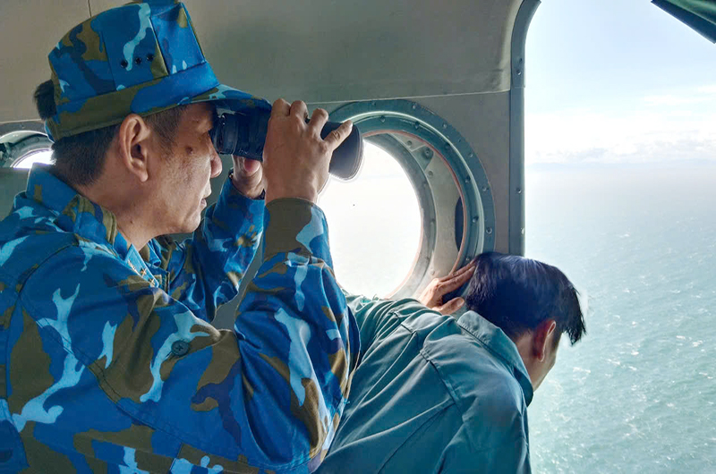 Trung đoàn 930, Sư đoàn 372 tổ chức bay tìm kiếm cứu nạn trên biển